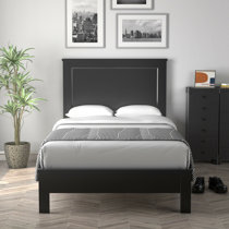 Black and deals wood bed